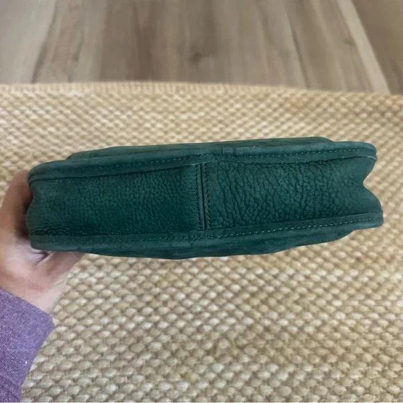 Vintage Coach Ergo Nubuck Suede Spruce Green Handbag Made in USA 4399 Hobo Purse - Picture 5 of 8